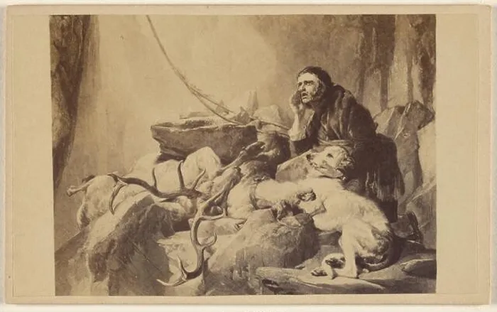 Framed Print : 'There's life in the old dog yet.' Sir Edwin Landseer. H.T. Ryall.. Unknown Framed Print : 'There's life in the old dog yet.' Sir Edwin Landseer. H.T. Ryall.. Unknown