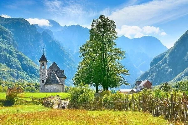 Theth Village, Thethi, Albanian Alps, Albania