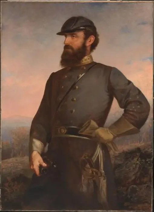 Framed Print : Thomas Jonathan Jackson, 1876 Framed Print : Thomas Jonathan Jackson, 1876