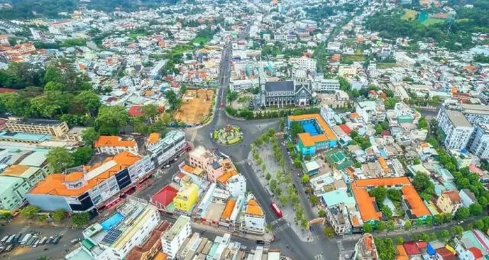 Framed Print : Thu Dau Mot city, Binh Duong Province, Vietnam, aerial view. This is a newly formed city in Southeast region of Vietnam Framed Print : Thu Dau Mot city, Binh Duong Province, Vietnam, aerial view. This is a newly formed city in Southeast region of Vietnam