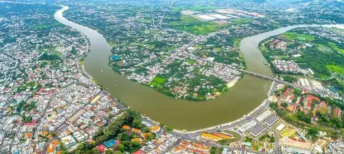 Framed Print : Thu Dau Mot city, Binh Duong Province, Vietnam, aerial view. This is a newly formed city in Southeast region of Vietnam Framed Print : Thu Dau Mot city, Binh Duong Province, Vietnam, aerial view. This is a newly formed city in Southeast region of Vietnam