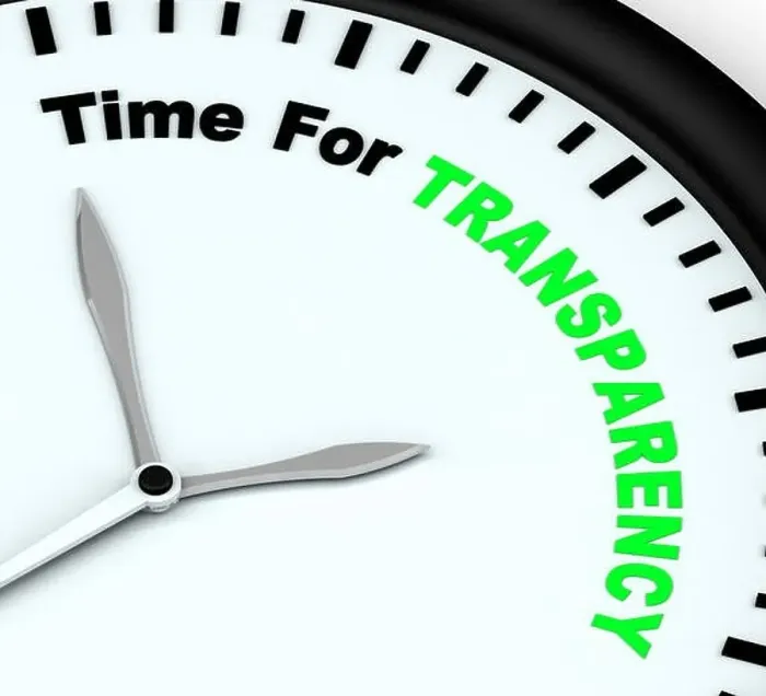 Framed Print : Time For Transparency Message Shows Ethics And Fairness Framed Print : Time For Transparency Message Shows Ethics And Fairness