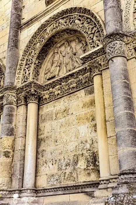 Framed Print : Timeless Reverence: The Sacred Art of Angoulême Cathedral's Facade, France Framed Print : Timeless Reverence: The Sacred Art of Angoulême Cathedral's Facade, France
