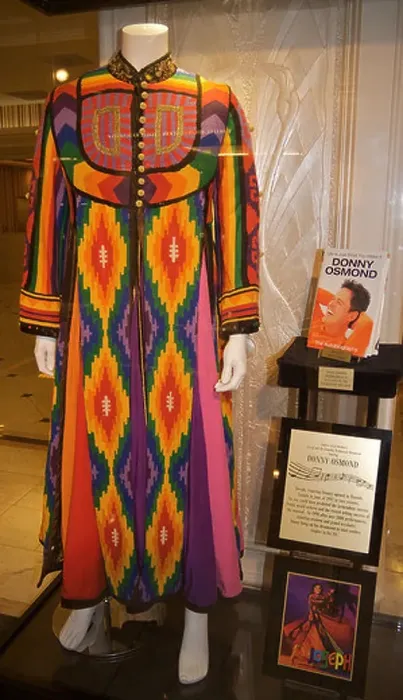 Framed Print : The title garment worn by Donny Osmond in Andrew Lloyd Webber's Joseph and the Amazing Technicolor Dreamcoat Framed Print : The title garment worn by Donny Osmond in Andrew Lloyd Webber's Joseph and the Amazing Technicolor Dreamcoat