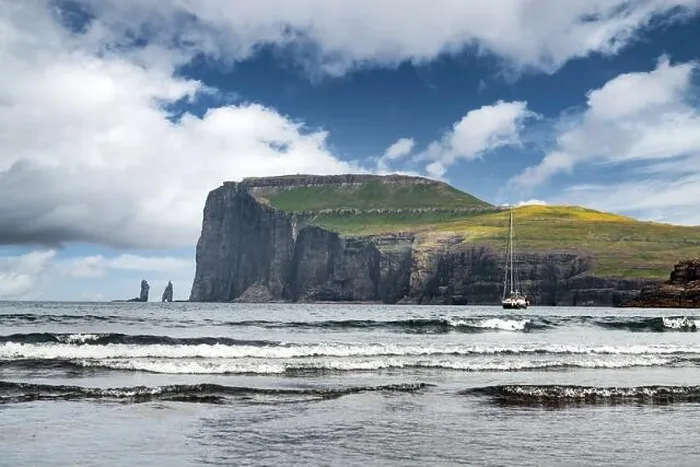Framed Print : Tjornuvik beach on Streymoy island, Faroe Islands, Denmark. Landscape photography Framed Print : Tjornuvik beach on Streymoy island, Faroe Islands, Denmark. Landscape photography