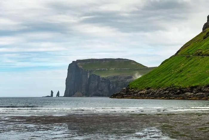 Framed Print : Tjornuvik beach on Streymoy island, Faroe Islands, Denmark. Landscape photography Framed Print : Tjornuvik beach on Streymoy island, Faroe Islands, Denmark. Landscape photography