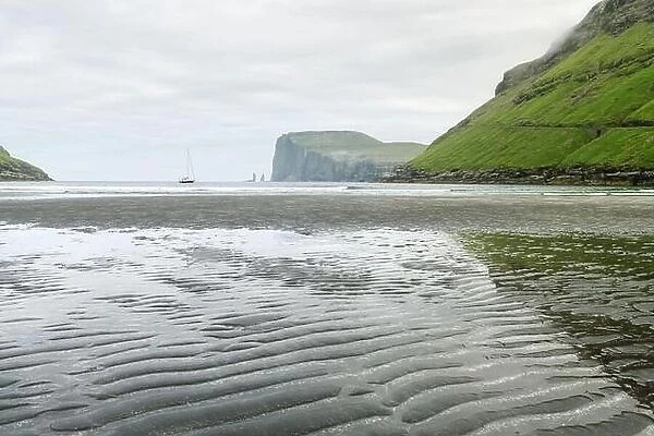 Tjornuvik beach on Streymoy island, Faroe Islands, Denmark. Landscape photography