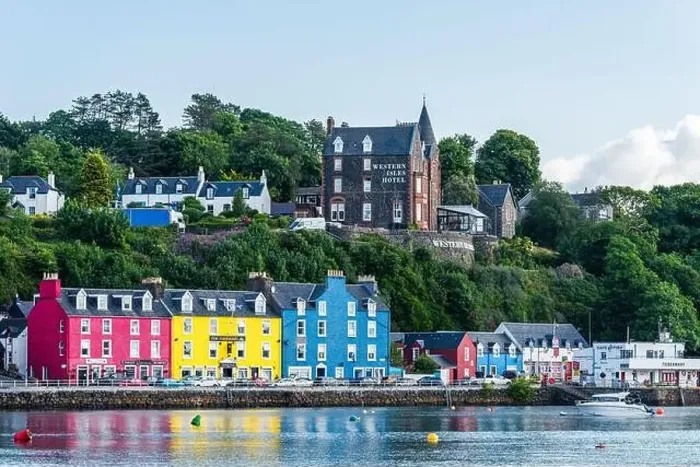 Framed Print : Tobermory from a drone, Isle of Mull, Scotland, UK Framed Print : Tobermory from a drone, Isle of Mull, Scotland, UK
