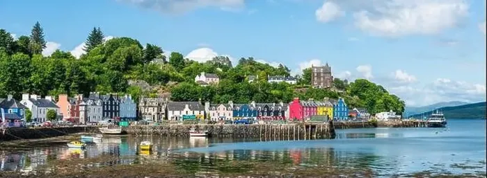 Framed Print : Tobermory from a drone, Isle of Mull, Scotland, UK Framed Print : Tobermory from a drone, Isle of Mull, Scotland, UK