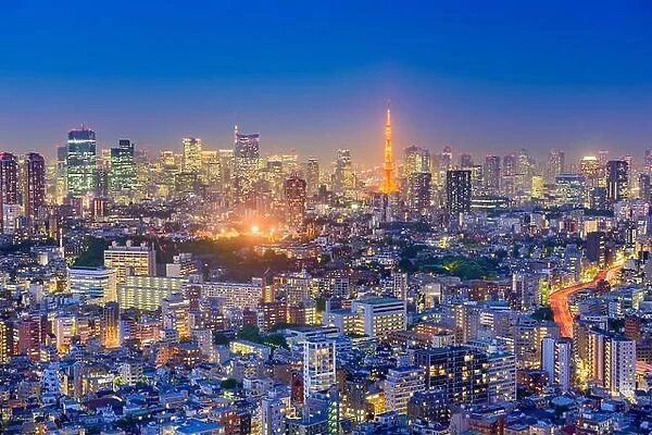 Tokyo, Japan city skyline