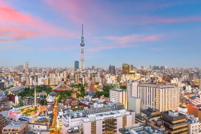 Framed Print : Tokyo, Japan city skyline over Asakusa at twilight Framed Print : Tokyo, Japan city skyline over Asakusa at twilight