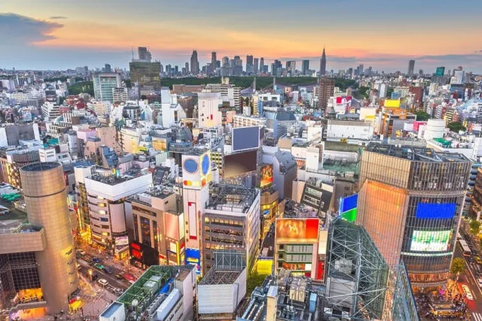 Framed Print : Tokyo, Japan city skyline over Shibuya Ward with the Shinjuku Ward skyline in the distance Framed Print : Tokyo, Japan city skyline over Shibuya Ward with the Shinjuku Ward skyline in the distance