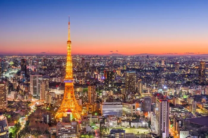 Framed Print : Tokyo, Japan Skyline Framed Print : Tokyo, Japan Skyline
