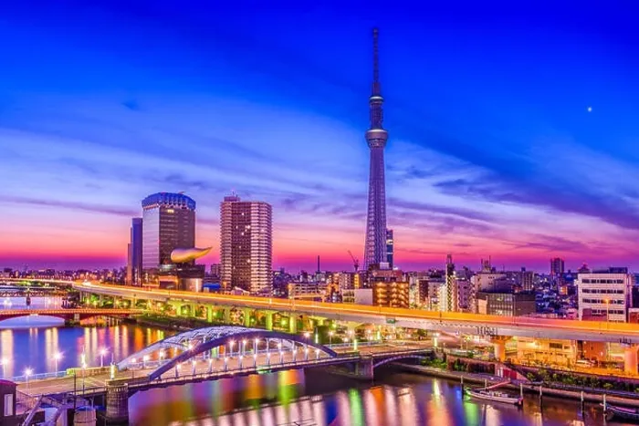 Framed Print : Tokyo, Japan skyline on the Sumida River Framed Print : Tokyo, Japan skyline on the Sumida River