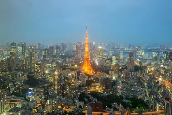 Framed Print : Tokyo tower and Tokyo city skyline and skyscraper in night at Tokyo, Japan Framed Print : Tokyo tower and Tokyo city skyline and skyscraper in night at Tokyo, Japan