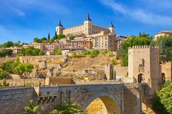 Framed Print : Toledo old town, San Martin Bridge, Spain Framed Print : Toledo old town, San Martin Bridge, Spain