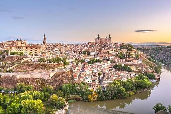 Toledo, Spain old town at dawn