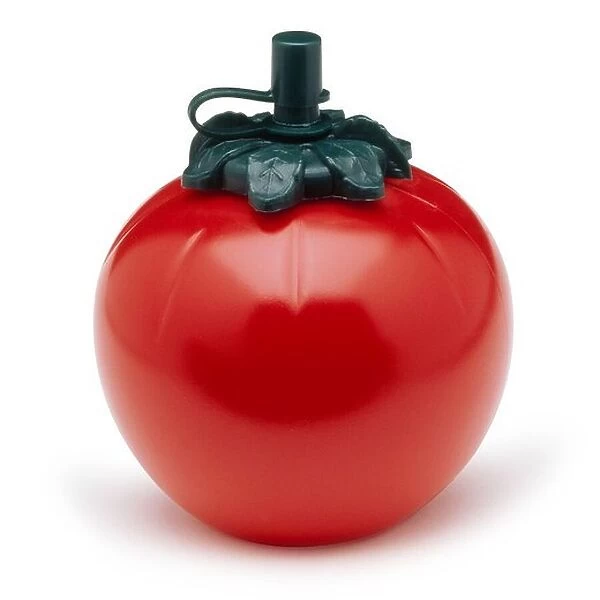 A tomato shaped sauce dispenser