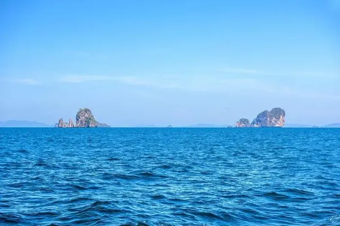 Framed Print : Topical islands in open sea on a sunny day, Ao Nang, Mueang Krabi District, Krabi, Andaman Sea, Thailand Framed Print : Topical islands in open sea on a sunny day, Ao Nang, Mueang Krabi District, Krabi, Andaman Sea, Thailand