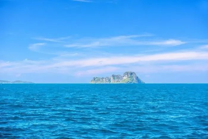 Framed Print : Topical islands in open sea on a sunny day, Ao Nang, Mueang Krabi District, Krabi, Andaman Sea, Thailand Framed Print : Topical islands in open sea on a sunny day, Ao Nang, Mueang Krabi District, Krabi, Andaman Sea, Thailand