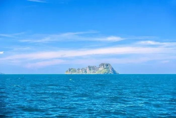 Framed Print : Topical islands in open sea on a sunny day, Ao Nang, Mueang Krabi District, Krabi, Andaman Sea, Thailand Framed Print : Topical islands in open sea on a sunny day, Ao Nang, Mueang Krabi District, Krabi, Andaman Sea, Thailand
