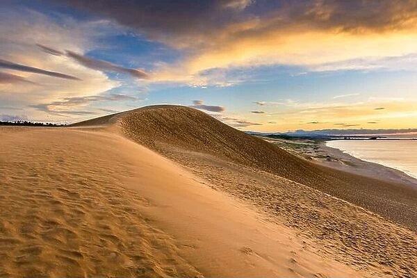 Tottori, Japan sand dunes on the Sea of Japan