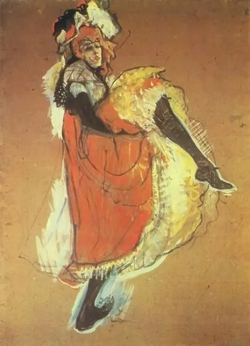 Framed Print : Toulouse-Lautrec - Jane Avril Dancing 1893 Framed Print : Toulouse-Lautrec - Jane Avril Dancing 1893