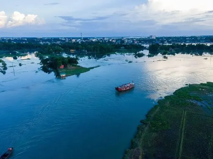 Framed Print : Tourism in Sunamganj, Sylhet. Aerial View of a houseboat visiting Tangoar Haor in Sunamganj, Sylhet, Bangladesh Framed Print : Tourism in Sunamganj, Sylhet. Aerial View of a houseboat visiting Tangoar Haor in Sunamganj, Sylhet, Bangladesh