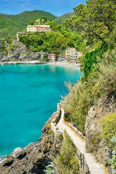 Framed Print : Tourist hiking trail to Monterosso, Cinque Terre, Liguria, Italy Framed Print : Tourist hiking trail to Monterosso, Cinque Terre, Liguria, Italy