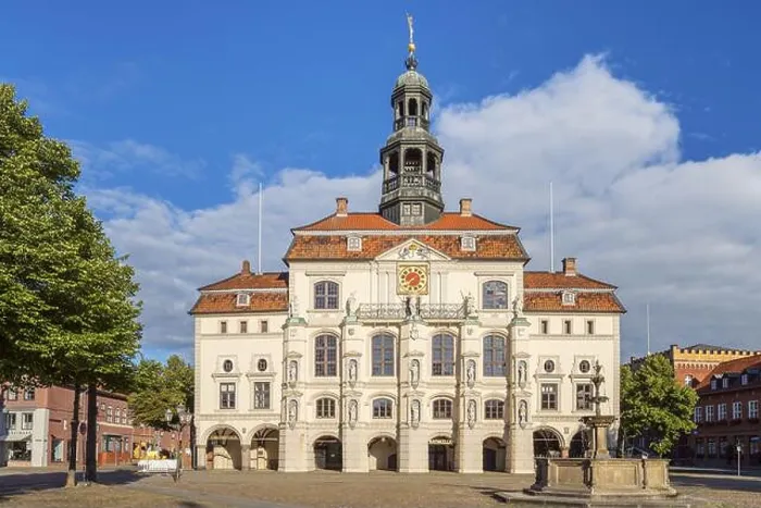 Framed Print : Town hall in Lueneburg, Lower Saxony, Germany Framed Print : Town hall in Lueneburg, Lower Saxony, Germany