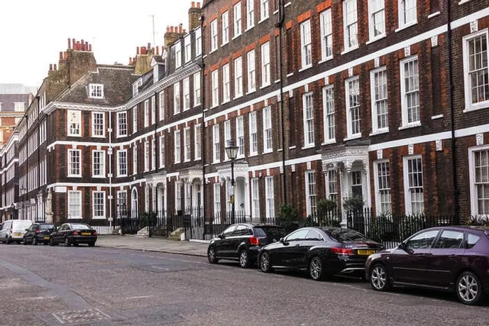Framed Print : Townhouses on Queen Anne's Gate in Westminster, London England United Kingdom UK Framed Print : Townhouses on Queen Anne's Gate in Westminster, London England United Kingdom UK