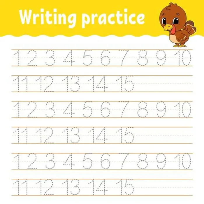 Framed Print : Trace and write. Handwriting practice Framed Print : Trace and write. Handwriting practice