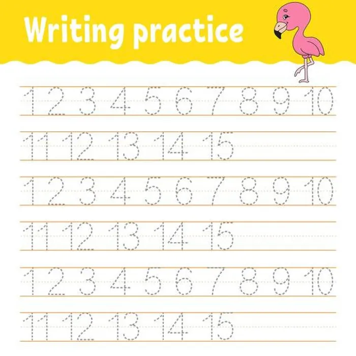 Framed Print : Trace and write. Handwriting practice Framed Print : Trace and write. Handwriting practice