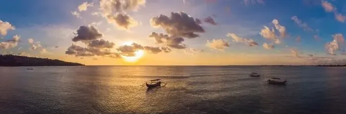 Framed Print : Traditional Balinese boat Jukung at Jimbaran beach at sunset in Bali, Indonesia Photo from the drone Framed Print : Traditional Balinese boat Jukung at Jimbaran beach at sunset in Bali, Indonesia Photo from the drone