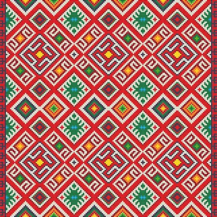 Framed Print : Traditional Bulgarian embroidery vector pattern Framed Print : Traditional Bulgarian embroidery vector pattern