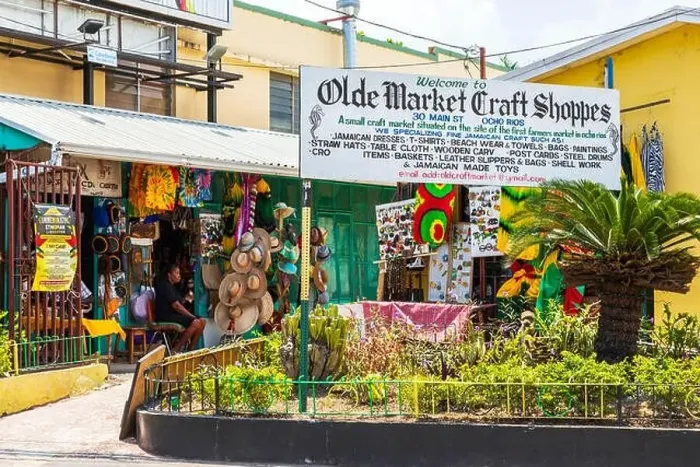 Framed Print : Traditional craft market in Ocho Rios, Jamaica Framed Print : Traditional craft market in Ocho Rios, Jamaica