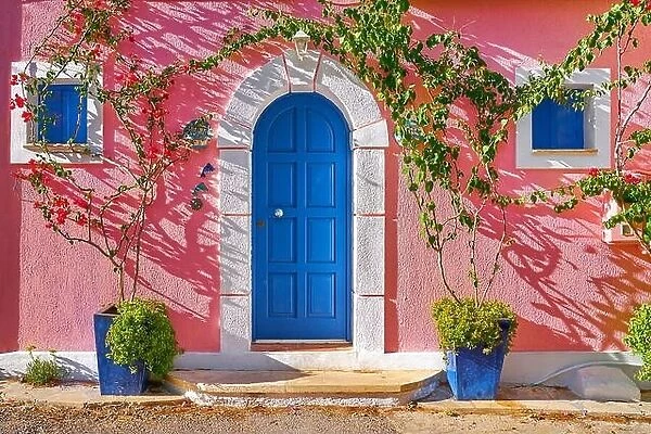 Traditional greek house, Assos village, Kefalonia Island, Greece