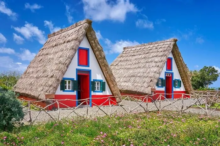 Framed Print : Traditional home palheiros, Santana, Madeira Island, Portugal Framed Print : Traditional home palheiros, Santana, Madeira Island, Portugal