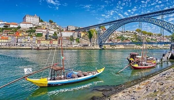 Traditional Rabelo Boats, Porto, Portugal