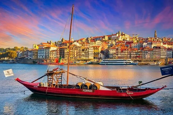 Framed Print : Traditional Rabelo Boats, Porto, Portugal Framed Print : Traditional Rabelo Boats, Porto, Portugal