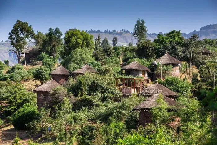 Framed Print : Traditional Tukul Houses on the Lalibela mountainside, Ethiopia Framed Print : Traditional Tukul Houses on the Lalibela mountainside, Ethiopia