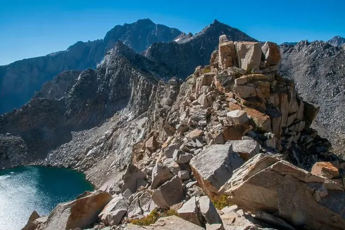 Framed Print : The trail to Kearsarge Pass is a difficult one