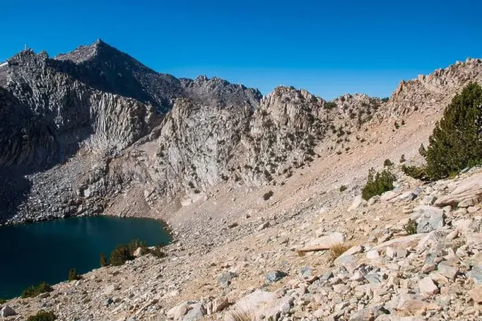 Framed Print : The trail to Kearsarge Pass is a difficult one