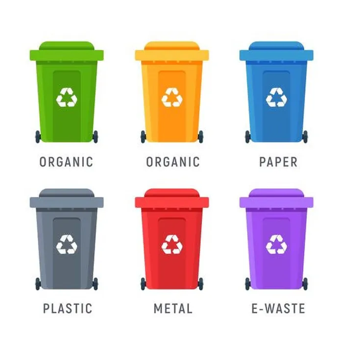 Framed Print : Trash container bin icon. Garbage can metal recycle basket box for trash waste symbol
