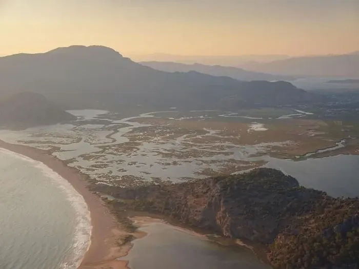 Framed Print : Travel to Best touristic destination, viewpoint over Dalyan. Iztuzu Beach Drone Photo, Aegean Sea, Dalyan Mugla Turkey Framed Print : Travel to Best touristic destination, viewpoint over Dalyan. Iztuzu Beach Drone Photo, Aegean Sea, Dalyan Mugla Turkey