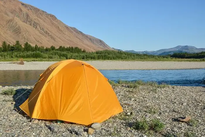 Framed Print : Travel to the Polar Urals. Orange tent against the backdrop of Mount Rai-Iz Framed Print : Travel to the Polar Urals. Orange tent against the backdrop of Mount Rai-Iz
