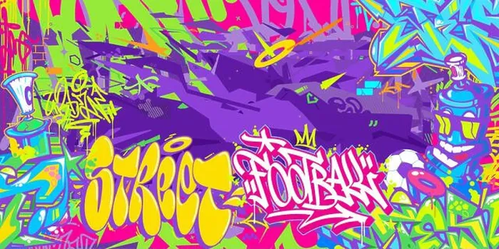 Framed Print : Trendy Abstract Hip Hop Urban Street Art Graffiti Style Soccer Or Football Illustration Background. Vector illustration Framed Print : Trendy Abstract Hip Hop Urban Street Art Graffiti Style Soccer Or Football Illustration Background. Vector illustration
