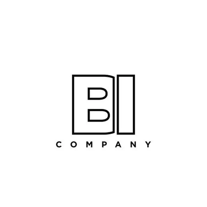 Framed Print : Trendy letter B and I, BI logo design template. Minimal monogram initial based logotype for company identity Framed Print : Trendy letter B and I, BI logo design template. Minimal monogram initial based logotype for company identity