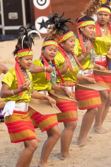 Framed Print : Tribal Folk dance of North East India being performed at Kisama heritage village in Nagaland India on 3 December 2016 Framed Print : Tribal Folk dance of North East India being performed at Kisama heritage village in Nagaland India on 3 December 2016