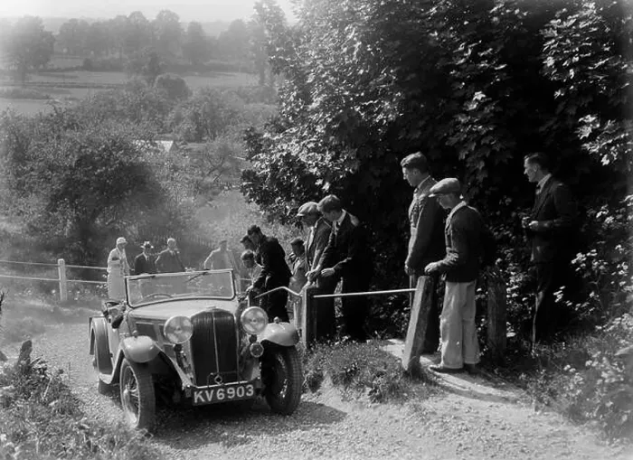 Framed Print : Triumph 2-seater taking part in a West Hants Light Car Club Trial, Ibberton Hill, Dorset, 1930s. Artist: Bill Brunell Framed Print : Triumph 2-seater taking part in a West Hants Light Car Club Trial, Ibberton Hill, Dorset, 1930s. Artist: Bill Brunell